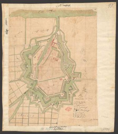 Plan von Glückstadt