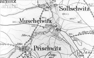 Göda-Muschelwitz. Meßtischblatt, Sekt. Kloster Marienstern, 1884