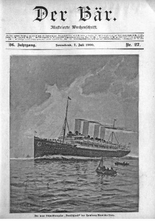 Sonnabend, 7. Juli 1900 Nr, 27
