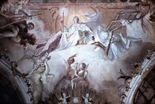 Sapientia divina, Fides, Sankt Georg, Sankt Emmeram und Sankt Wolfgang