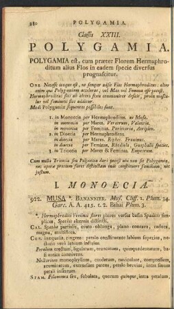 Classis XXIII. Polygamia.