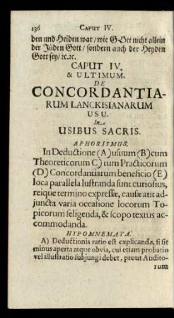Caput IV. & Ultimum.