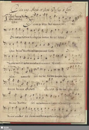 Wohl denen die ohne Wandel leben; SWV 482-492