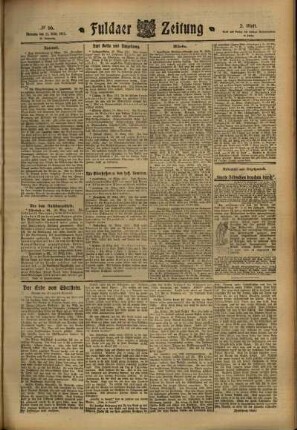 Zweite Ausgabe vom Dienstag, den 21. März 1911.
