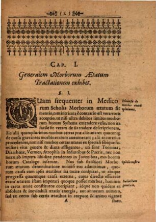 Dissertatio inauguralis medica sistens morbos, aetatibus speciatim imminentes