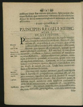 Memb. I. De Antimonio.