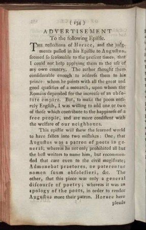 The first Epistle of the Second Book of Horace to Augustus - The second Epistle of the Second Book of Horace
