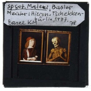Basler Meister, Bildnis des Hieronymus Tschekkenbürlin mit dem Tod