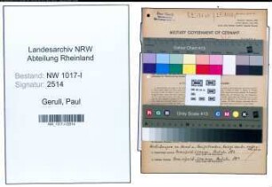 Entnazifizierung Paul Gerull , geb. 15.03.1906 (Schneidermeister)