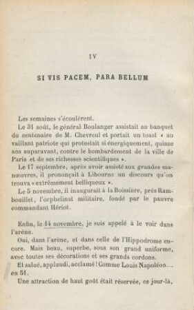 IV. Si vis pacem, para bellum