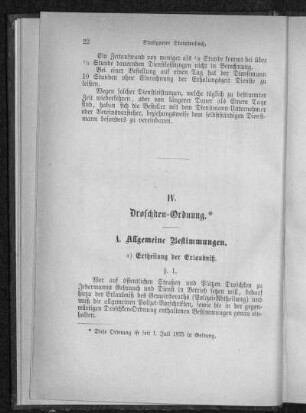 Droschken-Ordnung