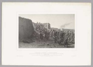 Travailleurs couronnant la brêche du bastion 7, Blatt 30 der Folge "Expédition et siège de Rome"