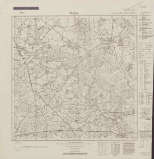 3220 (alte Nr.: 1667) Bücken Flecken, Meßtischblatt (4cm - Karte)