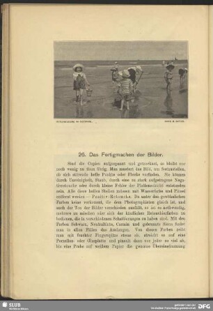 26. Das Fertigmachen der Bilder