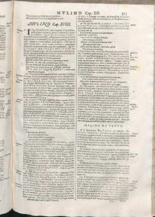 Mvlino Cap. XVIII. [Piazza Cap. XIV.]