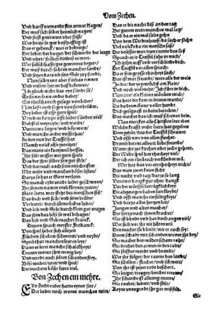 Von Zechen ein mehre