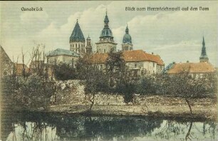 Osnabrück - Blick vom Herrenteichswall auf den Dom
