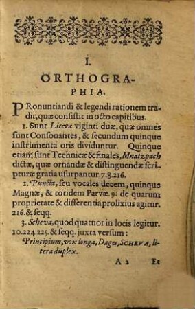 Synopsis, Monstrans, Qvomodo Præcepta In Utraqve Parte Grammaticæ Hebrææ D. Avenarij ad quatuor partes Grammaticæ Latinæ referri possint