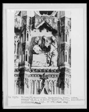 Coro de la catedral de Toledo, westliche Seite: Grablegung