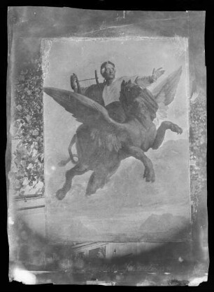 Transparent der Goethefeier 1849 — Goethe als Greis