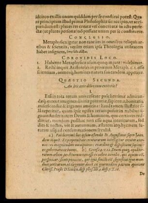 Quaestio Secunda.