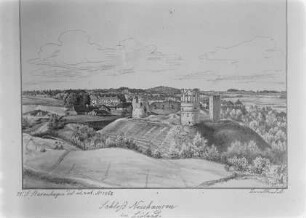 Schloss Neuhausen in Livland von Osten