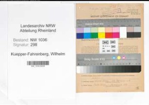 Entnazifizierung Wilhelm Kuepper-Fahrenberg , geb. 10.12.1903 (Kaufmaennischer Angestellter)