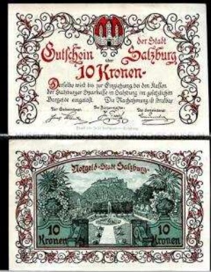 Salzburg, Stadt 10 Kronen