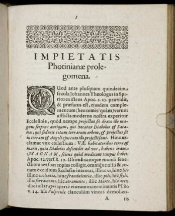 Impietatis Photinianae prolegomena