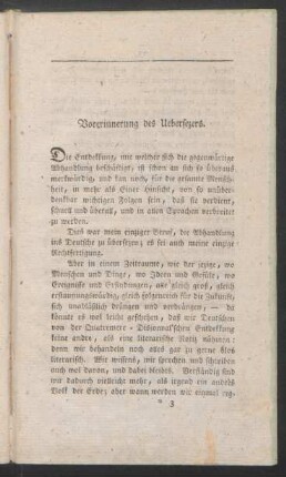 Vorerinnerung des Uebersezers.