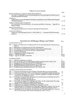 Verzeichnis der Abbildungen, Beilagen und Tabellen