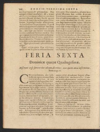 Feria Sexta Dominicae quartae Quadragesimae.