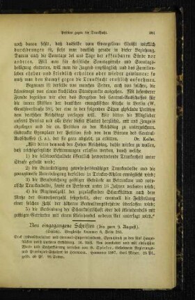 Neu eingegangene Schriften