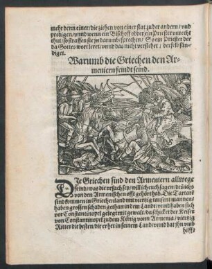 Warumb die Griechen den Armeniern feindt seind.