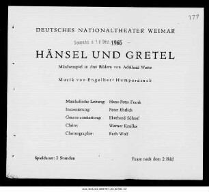 Hänsel und Gretel