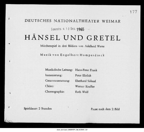 Hänsel und Gretel