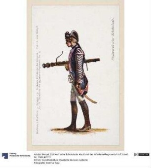 Stollwerk'sche Schokolade. Hautboist des Infanterie-Regiments No.7