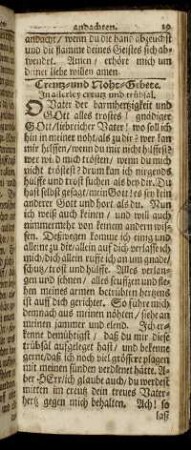 Creutz- und Noth-Gebete.