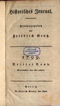 Historisches Journal. 1799,3