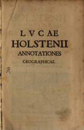 Annotationes in Geographiam sacram Caroli a S. Paulo ...