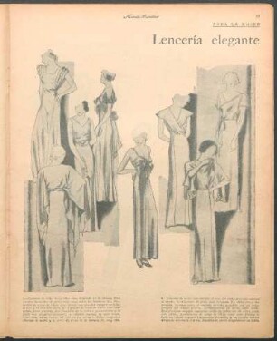 Lencería elegante [Dibujos] : Para la mujer