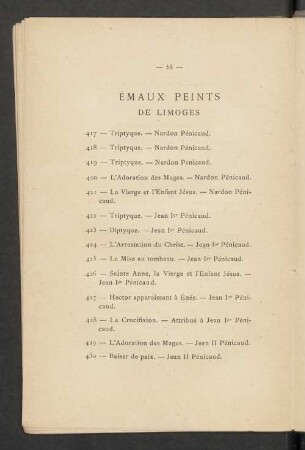 Emaux peints de limoges