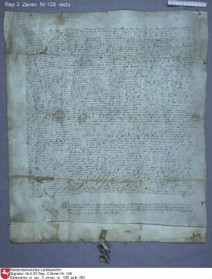 1429, Januar 10 Der Dechant Theodorich zu St. Willehad in Bremen erklärt viele Adliche wegen der am Kloster Zeven verübten Gewaltthätigkeiten für excommunicirt
