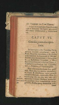 Caput VI. Concilia generalia reprobata.