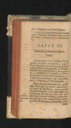 Caput VI. Concilia generalia reprobata.