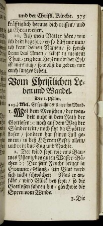 Vom Christlichen Leben und Wandel. - Vom Ehestand.
