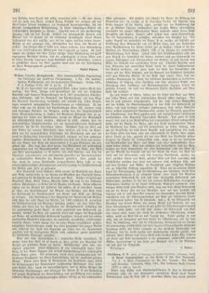 291-292 [Rezension] Weber, Theodor, Metaphysik