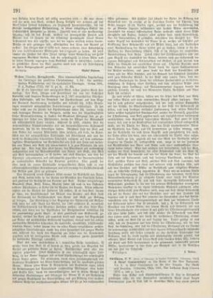 291-292 [Rezension] Weber, Theodor, Metaphysik
