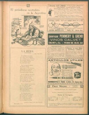 El periodismo neutralista en la Argentina - [Ilustración]
