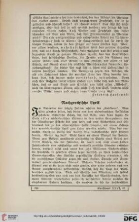 26: Nachgrothische Lyrik